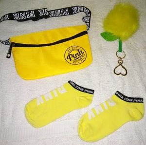 Pink Bag keychain matching set